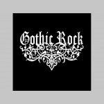 Gothic Rock čierna mikina s kapucou stiahnutelnou šnúrkami a klokankovým vreckom vpredu 